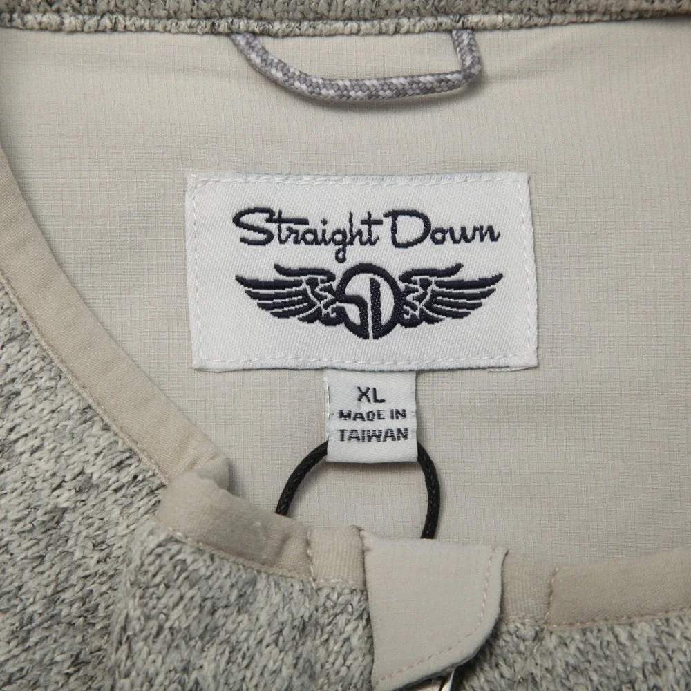 Straight Down Carmel Vest Womens XL Gray Fleece Soft Full Zip Pockets Golf - Picture 5 of 13